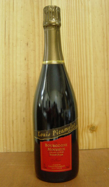 ブルゴーニュ・ムスー(シャンパン二次発酵方式)ピノ・ノワール・セック・ルイ・ピカメロ社Louis Picamelot Bourgogne Mousseux Pinot Noir Sec
