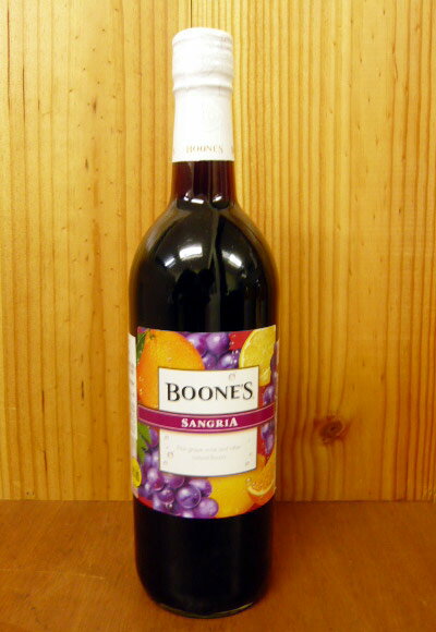 【500均】ブーンズ・サングリア・甘口・微発泡・フルーツワイン・スクリューキャップ・アルコール度数6.5％BOONE'S SANGRIA (Fine apple wine snt other natural flavors)