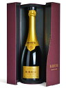 クリュッグ・グラン・キュヴェ・ブリュット・シャンパーニュ・豪華箱入り・正規代理店輸入品(ジルベール＆ガイヤール2012年版98点獲得・ワインスペクテーター95点獲得)KRUG Grand Cuvee Brut Champagne AOC Champagne DX Gift Box