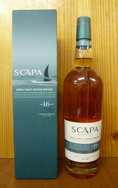 Ȣۥѡȥǥ[16]ǯ󥰥롦ˡȡѾα긵͡ʥեܥȥˡȢSCAPA the ORCADIAN Aged [16] years from Isle  Orkney Smooth  Full-Bodied single malt 40700