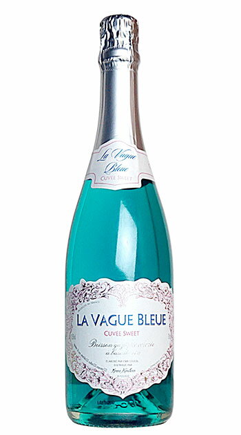 ラ ヴァーグ ブルー 青色 スパークリングワイン キュヴェ スイート (エルヴェ ケルラン) スパークリング 泡 青 ワイン 甘口 750mlLA VAGUE BLEUD Sparkling Wine (Blue) Cuvee Sweet Herve Kerlann