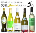 【送料無料】第2弾!うきうき厳選 世界の白ワインが味わえる超極上辛口白ワイン究極スペシャル飲み比べ5本セット【ワインセット】【ワイン ギフト】【wine】【白ワイン】