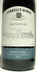 [2009]オールドワイナリー　ピノ・ノワール　ティレルズ（オーストラリア/赤ワイン）