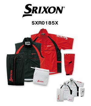 【お買い得】 ダンロップ　レインウェアー　SRIXON（スリクソン）レインジャッケット＆ベスト＆パンツ3点セットSXR0185X 【RCPsuper1206】