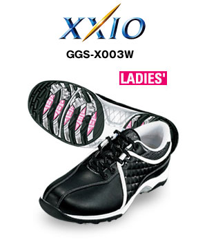 【お買い得】 ダンロップ　XXIO（ゼクシオ）レディース（女子）　ゴルフシューズ　 GGS-X003W 【RCPsuper1206】[税込商品合計10,500円以上で送料無料！]【2011年モデル】【3．5E幅広設計】