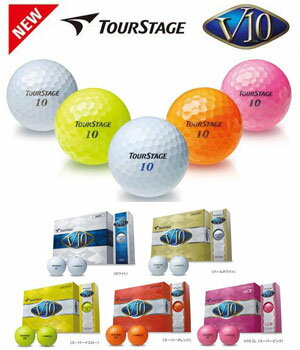 【特典 非売品グリーンフォーク】【2012年NEW】 ブリヂストン　ツアーステージ　 V10　1ダース（12球） TOURSTAGE　NEW V-10　ゴルフボール　 【RCPsuper1206】