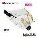 【メール便可能】キャスコ パームフィット ゴルフグローブ レディース 両手 SF-1416LW PALM FIT KASCO 女性用 レディス