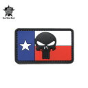 5IVE STAR GEAR ファイブスターギア 6798 TEXAS FLAG PUNISHER MORALE PATCH ベルクロパッチ(ワッペン)