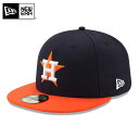 NEW ERA ニューエラ 59FIFTY MLB On-Field ヒューストン・アストロズ ネイビーXオレンジ 11449370キャップ