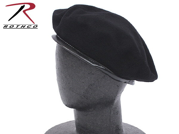 【WIP03】ROTHCO ロスコ米軍G.I.ベレー帽 ブラックミリタリーキャップ