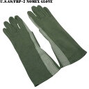 実物 新品 米軍 (US)GS/FRP-2 ノーメックスグローブ セージ 手のひらや指先は耐久性の高いレザー 手の甲は難燃素材ノーメックス生地の コンビーネション 【ミリタリーグローブ】【WIP03】