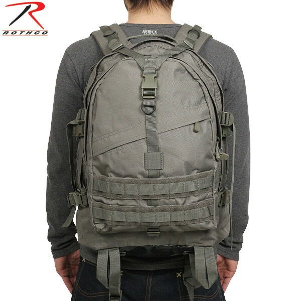 【送料無料】【WIP03】ROTHCO ロスコLARGE TRANSPORT パックFOLIAGE GREEN 【7282】2〜3泊程度の旅行や普段の使いに最適MOLLEシステムによりミニパックと連結可能