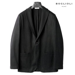 【60%OFF】BOGLIOLI / ボリオリ｜ウールフランネル2Bジャケット｜（ブラック）｜ 秋冬 ブレザー アンコンジャケット 一枚仕立て <strong>メンズ</strong> イタリア アウトレット