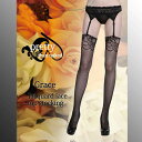 【Pretty than naked】GRACE☆ジャガードレーストップストッキング