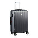 【送料無料】DELSEY (デルセー) スーツケース HELIUM AERO (ヘリウムエアロ) スーツケース キャリーケース ハードキャリーケース キャリーバッグ 灰色 グレー Mサイズ 中型 79L 鏡面加工 軽量化 丈夫 拡張機能【5年国際保証付】