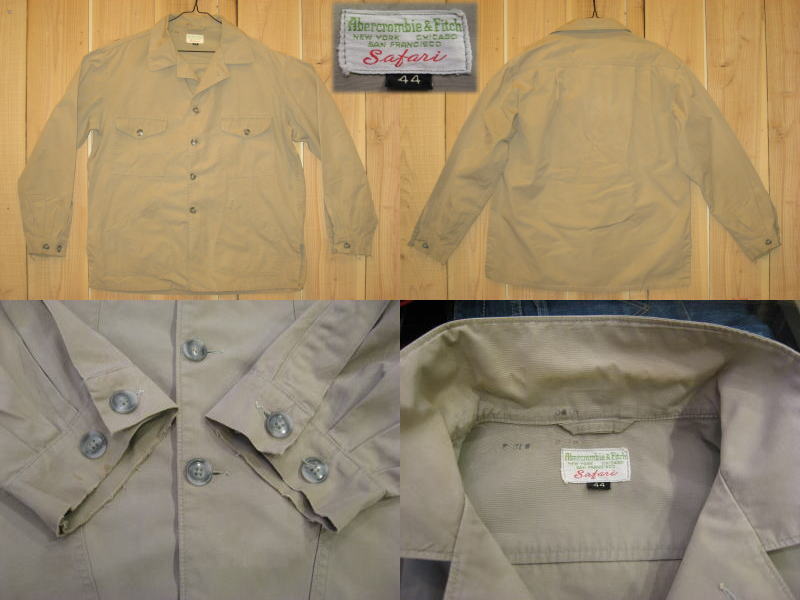 【 ビンテージ古着】 ABERCROMBIE & FITCH/ アバクロロンビー＆フィッチ SAFARI ハンティングジャケット/ 70S