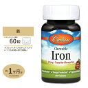 チュワブル 鉄 30mg 60粒 タブレット Carlson Labs(カールソンラボ)ミネラル/鉄/女性/プレママ/健康/栄養補助/チュワブル