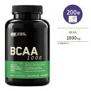 【正規代理店】BCAA サプリメント メガサイズ 1000mg 200粒 サプリメント サプリ アミノ酸 BCAA カプセル Optimum Nutrition オプティマム 送料無料【ポイント2倍★11/24 18:00 - 12/4 13:59】