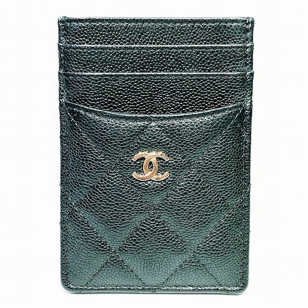 シャネル CHANEL ココマーク キャビアスキン ブランド小物 パスケース カードケース レディース 送料無料 【中古】