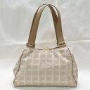 シャネル CHANEL ニュートラベルライン ハンドバッグ A20518 ベージュ 保存袋付き ★送料無料★【中古】【あす楽】