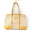 プラダ PRADA キャンバス レザー ショルダートートバッグ イエロー ★送料無料★【中古】【あす楽】