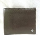 カルティエ Cartier レザー カーキ 札入れ 財布 二つ折り財布 ユニセックス 送料無料【中古】【あす楽】