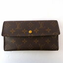 ルイヴィトン Louis Vuitton モノグラム ポルトトレゾール インターナショナル M61215 3つ折り財布 ユニセックス 送料無料【中古】