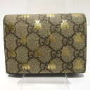 グッチ GUCCI GGスプリーム ビー カードケース 508757 コインケース ユニセックス 財布 ★送料無料★【中古】【あす楽】