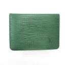 ルイヴィトン Louis Vuitton エピ ポルト2カルトヴェルティカル M63204 グリーン ブランド小物 パスケース ユニセックス 送料無料 【中古】【あす楽】