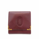 カルティエ Cartier マストライン ボルドー ブランド小物 コインケース ユニセックス 財布 送料無料 【中古】【あす楽】