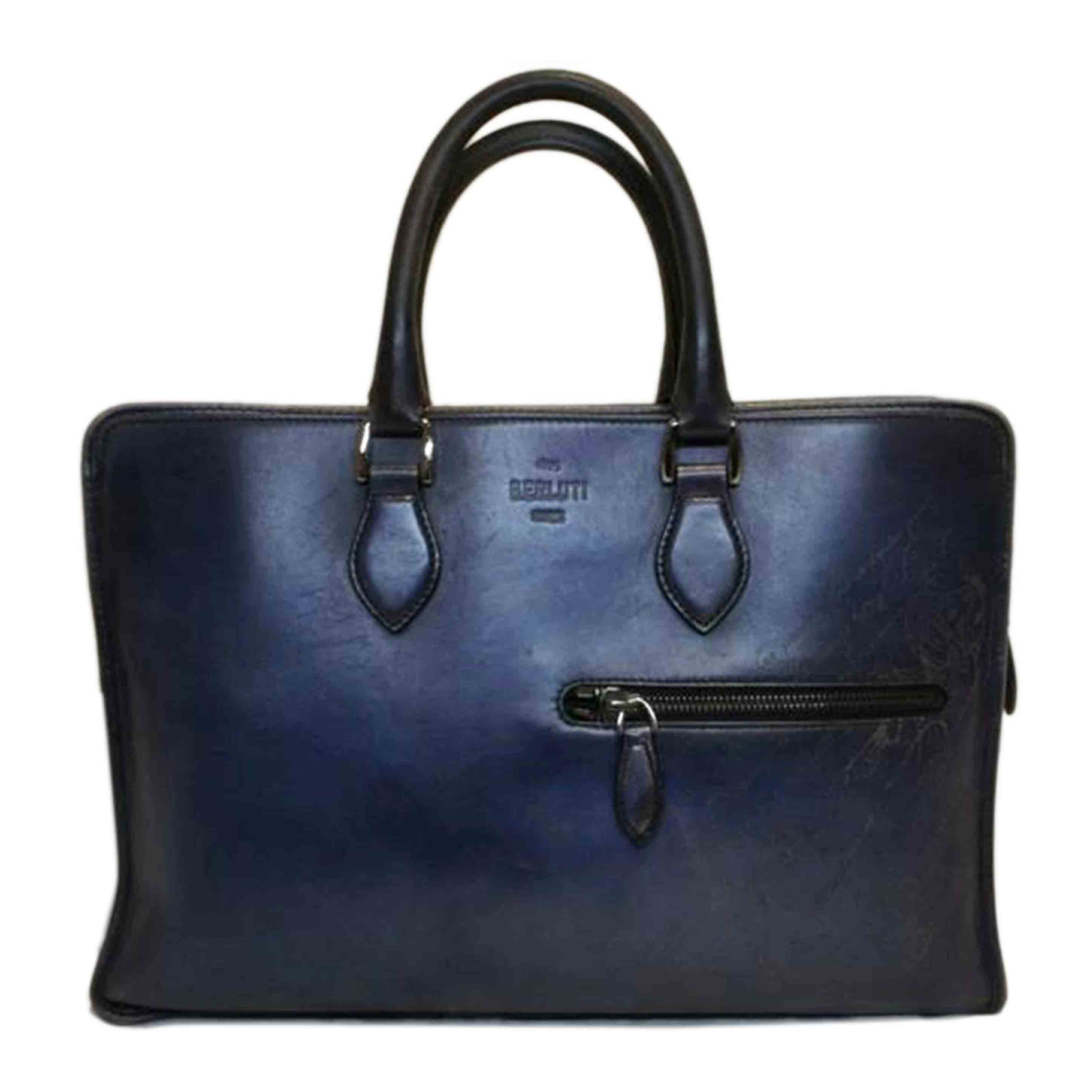 BERLUTI ベルルッティ/カリグラフィアンジュールブルー/ブリーフケース2WAY/G02***/Bランク/92【中古】