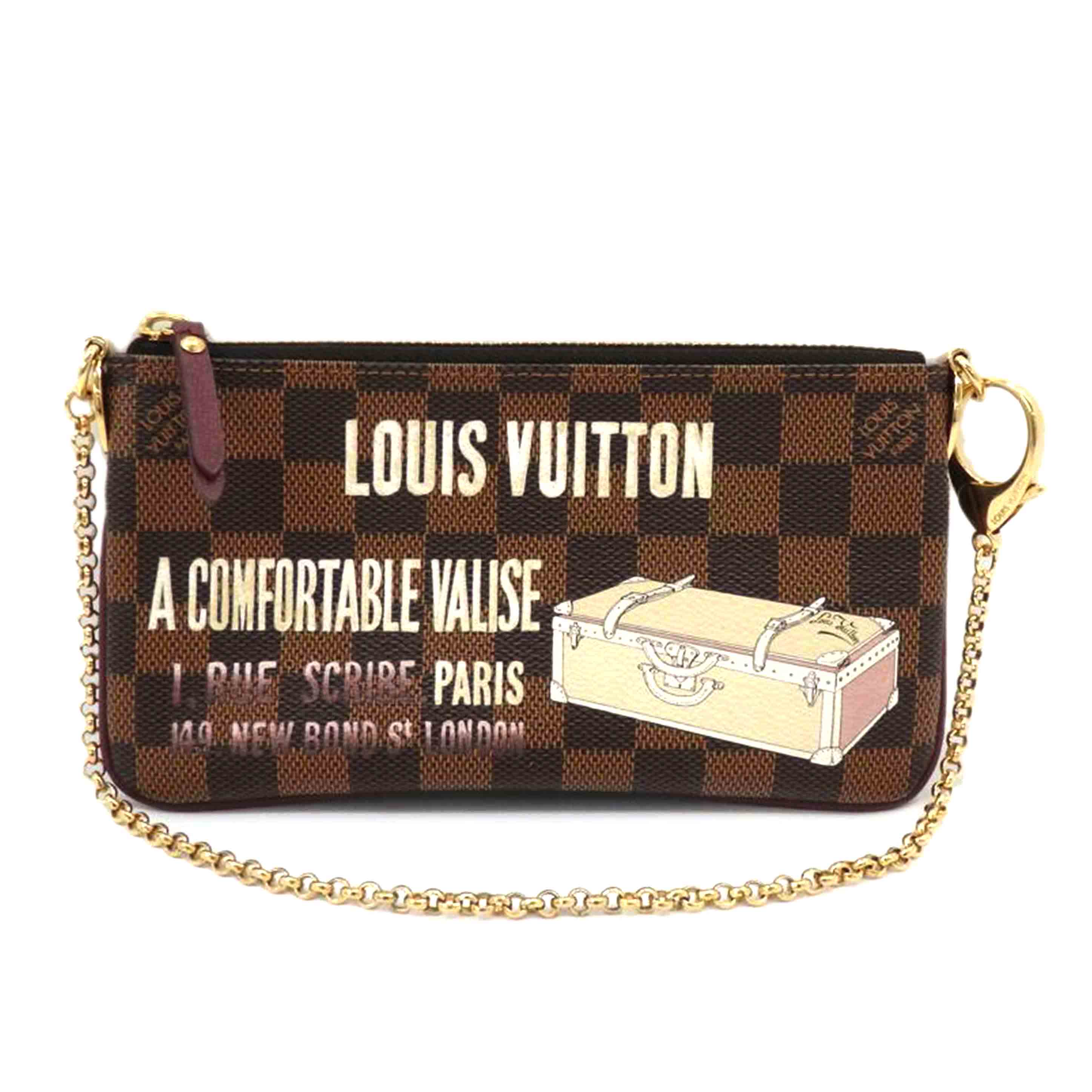 LOUIS VUITTON ルイ・ヴィトン/ポシェット・ミラMM/ダミエ/トランクプリント/N63091/AA4***/Aランク/77【中古】
