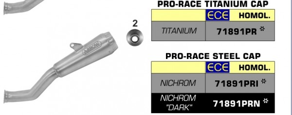 ARROW / アロー ハスクバーナ VITPILEN 701 '18/19 Eマーク証 ニクロム PRO-RACE サイレンサー カーボ | 71891PRI