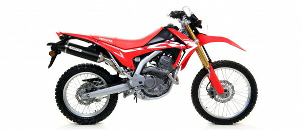 ARROW / アロー HONDA CRF 250 '17 Eマーク証 アルミダークサンダー サイレンサー カーボンエンド | 72528AKN