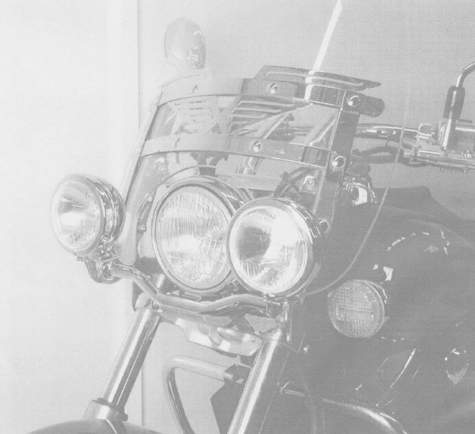 ヘプコ＆ベッカー ツインライトセット Honda VT 750 D2 ブラック Widow with original wind srceen | 400919 00