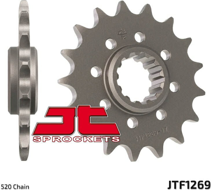 JT スプロケットS Front スプロケット 15 Teeth Steel スタンダード 520 Pitch Type 1269 Honda CBR600RR | JTF1269.15