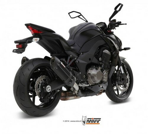 MIVV / ミヴSUONO スリップ オン ブラックステンレススチール for KAWASAKI Z 1000 (2014 - 2016) | K.039.L9
