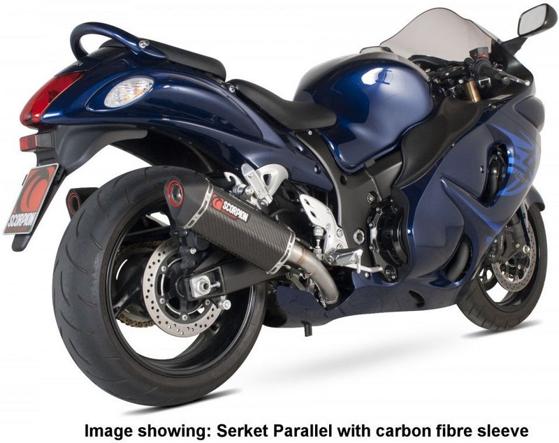 Scorpion / スコーピオンエキゾースト Serket スリップオン チタンスリーブ eマーク Suzuki GSX 1300R H