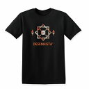 Tシャツ DESENHISTA™ デゼニスタ ブラック 大人 デザイン ユニセックス メンズ レディース ビッグシルエット 半袖 ゆったり カジュアル ボタニカル ボタニスト 花 プレゼント 花柄 ロゴ