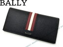 BALLY バリー 長財布 ブラック×レッド×ホワイト TRIGOLT-10 ブランド/メンズ/男性用