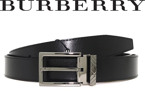 【カード決済OK！】【送料無料】ベルト バーバリー カット調節可 レザー ブラック '12秋冬AW BURBERRY 3746819-BLACK WN0018