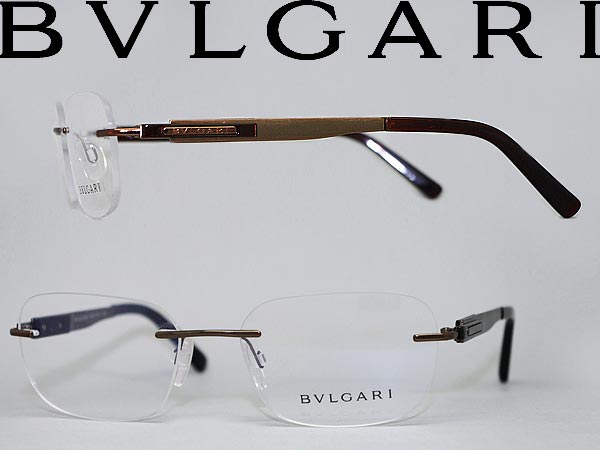 【カード決済OK！】【送料無料】ブルガリ 眼鏡 ブロンズ×ブラウン BVLGARI メガネフレーム めがね アイウェア 0BV-1036-138 WN0009