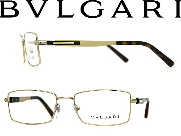 【カード決済OK！】【送料無料】BVLGARI ゴールドメガネフレーム ブルガリ めがね 眼鏡 アイウェア 0BV-1035-278
