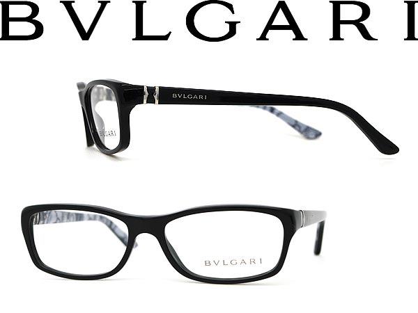 【カード決済OK！】【送料無料】ブルガリ 眼鏡 ブラック BVLGARI バネ蝶番 メガネフレーム めがね アイウェア 0BV-4043-5133 □■値下げ■□