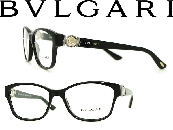 【カード決済OK！】【送料無料】眼鏡 ブルガリ ブラック BVLGARI メガネフレーム めがね アイウェア 0BV-4050-501