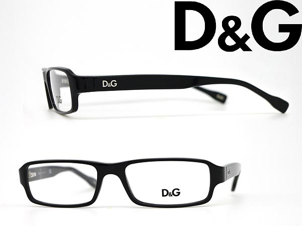 【カード決済OK！】【送料無料】めがね D&G ブラック バネ蝶番 メガネフレーム 眼鏡 アイウェア 0DD-1188-501 WN0038