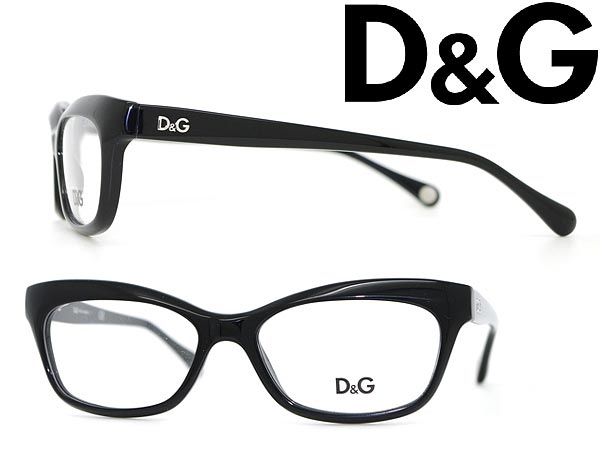 【カード決済OK！】【送料無料】D&G めがね ブラック メガネフレーム 眼鏡 アイウェア 0DD-1232-501 WN0015