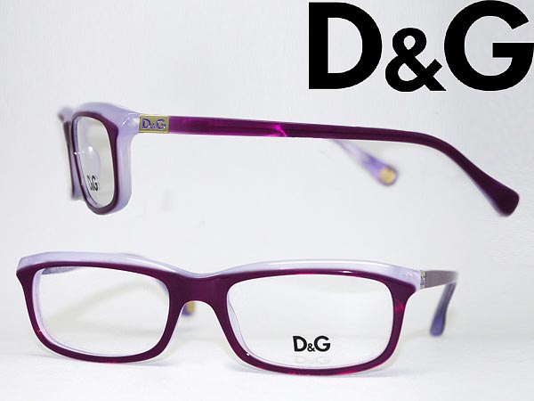 【カード決済OK！】【送料無料】D&G メガネフレーム マーブルパープル×スケルトンホワイト 眼鏡 めがね アイウェア 0DD-1214-1766
