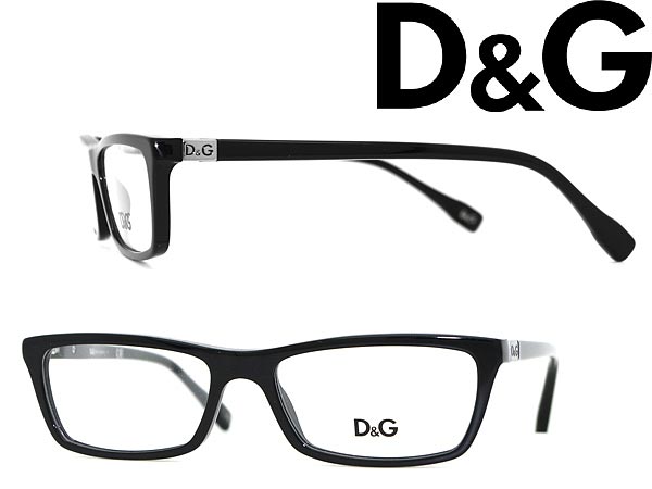 【カード決済OK！】【送料無料】D&G めがね ブラック メガネフレーム 眼鏡 アイウェア 0DD-1215-501