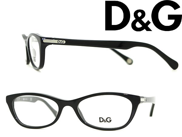 【カード決済OK！】【送料無料】めがね D&G ブラック メガネフレーム 眼鏡 アイウェア 0DD-1218-501